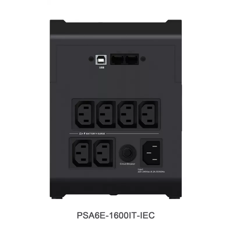 Vertiv PowerUPS 200 Essential PSA6E-1600IT-IEC nepertraukiamo maitinimo šaltinis, 1600VA/925W, linijinis-interaktyvus