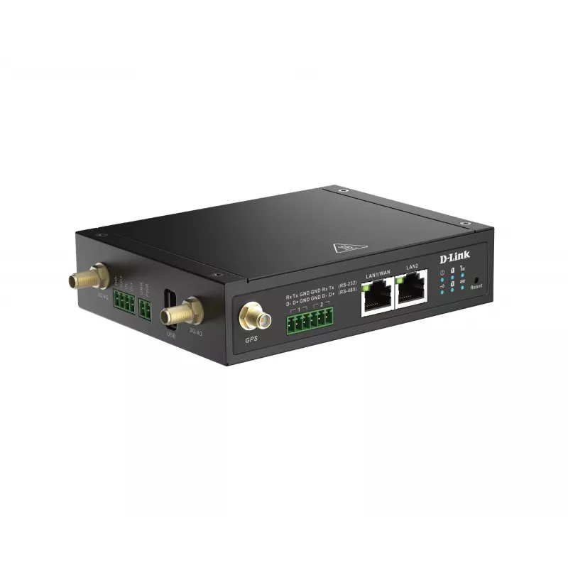 D-Link 4G LTE IIoT šliuzas, DOM-530-TSO, juodas