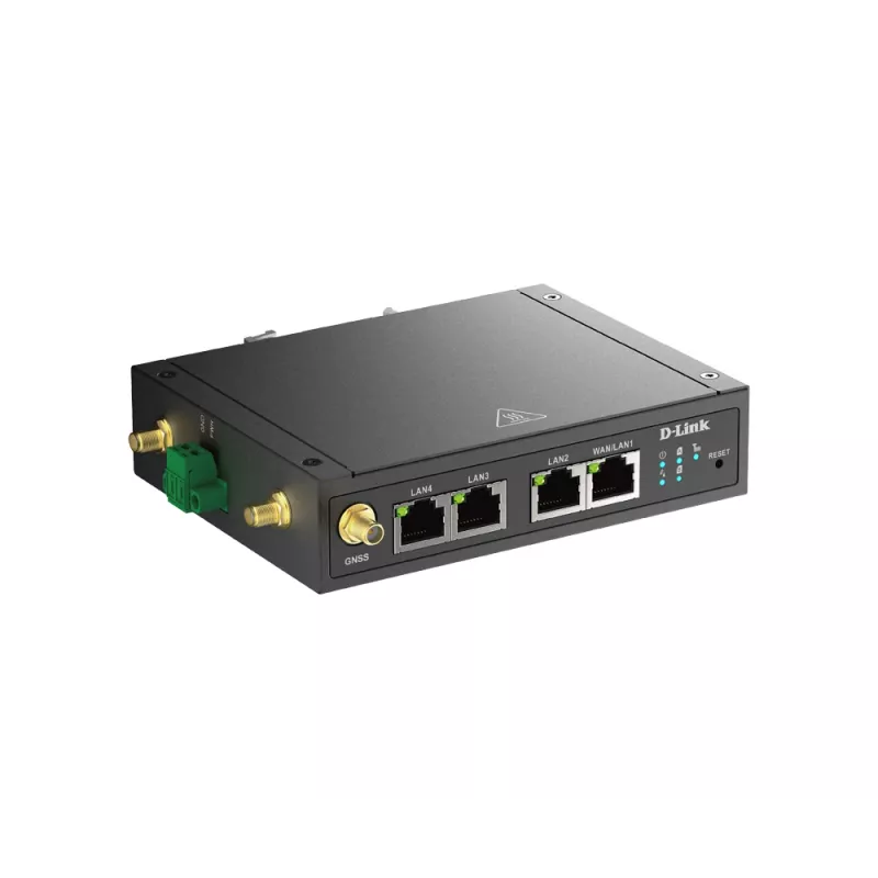 D-Link 4G LTE M2M VPN Wi-Fi maršrutizatorius, korinis tinklo maršrutizatorius, juodas, DIN bėgelis, 802.11b, 802.11g, Wi-Fi 4 (802.11n), 300 Mbit/s, 4G