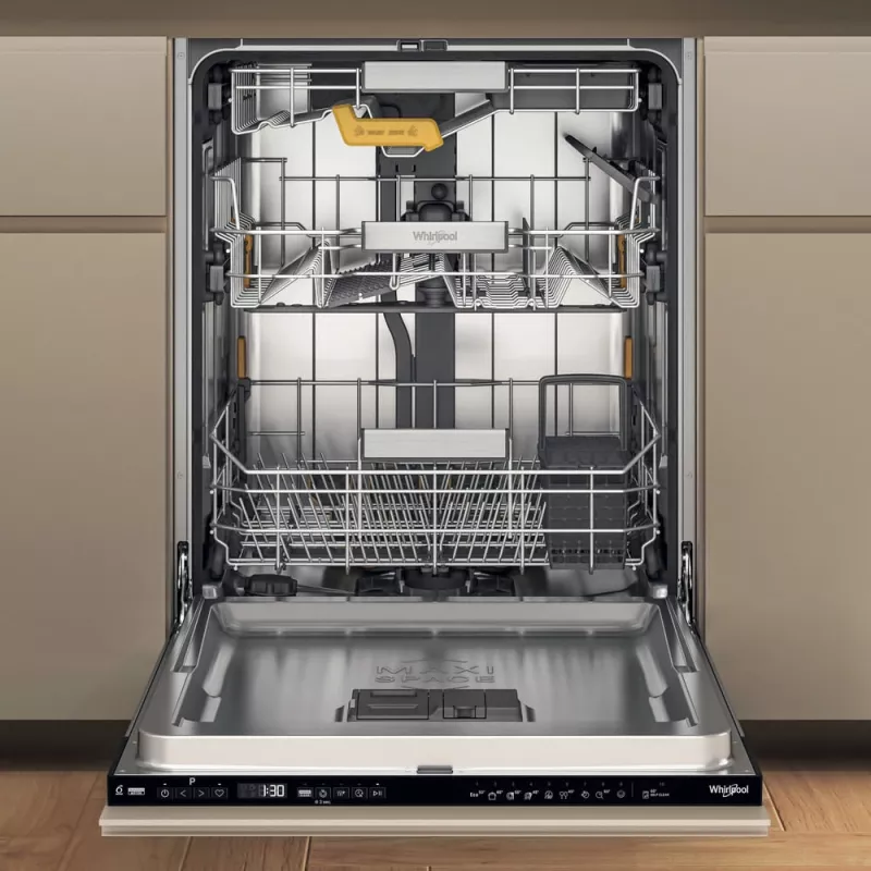 Whirlpool WH8IC15B4M6LHC0 visiškai įmontuojama indaplovė, 15 stalviečių
