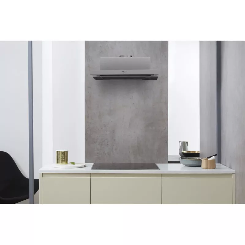 Whirlpool AKR 749/1 IX ištraukiamoji virtuvinė gartraukis, 304 m³/h, pilkai nerūdijančio plieno