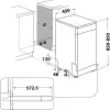 Indaplovė Whirlpool WSFO 3T223 PC X laisvai pastatoma 10 komplektų