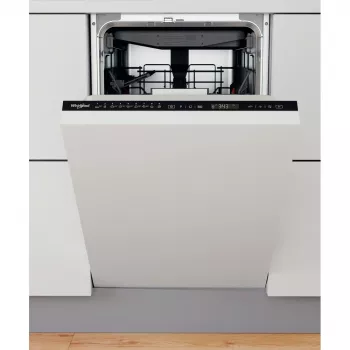 Whirlpool WSIP 4O33 PFE visiškai įmontuojama siaura indaplovė 10 komplektų