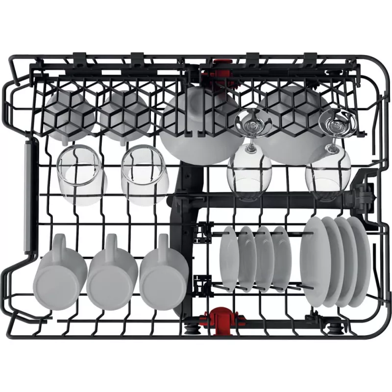 Whirlpool WSIP 4O33 PFE visiškai įmontuojama siaura indaplovė 10 komplektų