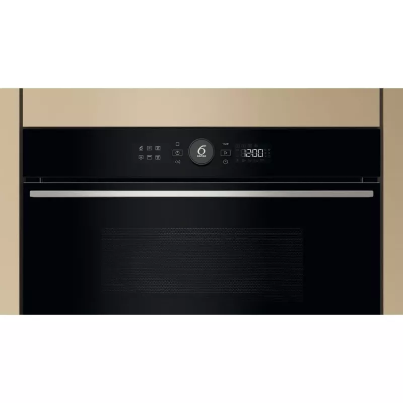 Whirlpool WMD54MX Juoda, Nerūdijantis plienas Grilio mikrobangų krosnelė Įmontuojama 31 L 1000 W