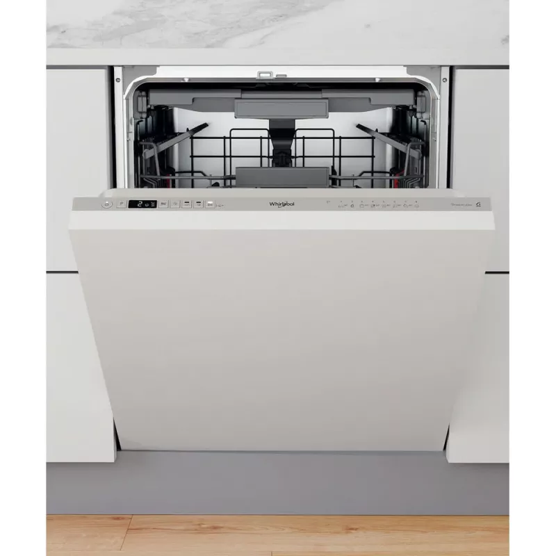 Whirlpool WIO 3O26 PL visiškai įmontuojama indaplovė, 14 komplektų