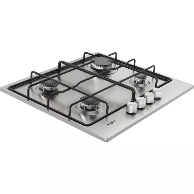 Whirlpool TGML 650 IX nerūdijančio plieno įmontuojama 58 cm dujinė kaitlentė 4 zonos