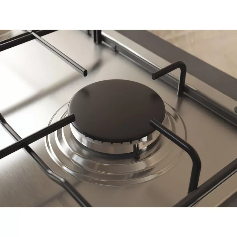 Whirlpool TGML 650 IX nerūdijančio plieno įmontuojama 58 cm dujinė kaitlentė 4 zonos