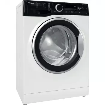 Whirlpool WRBSB 6249 S EU skalbyklė, priekinis pakrovimas, 6 kg, 1151 aps/min, juoda, balta