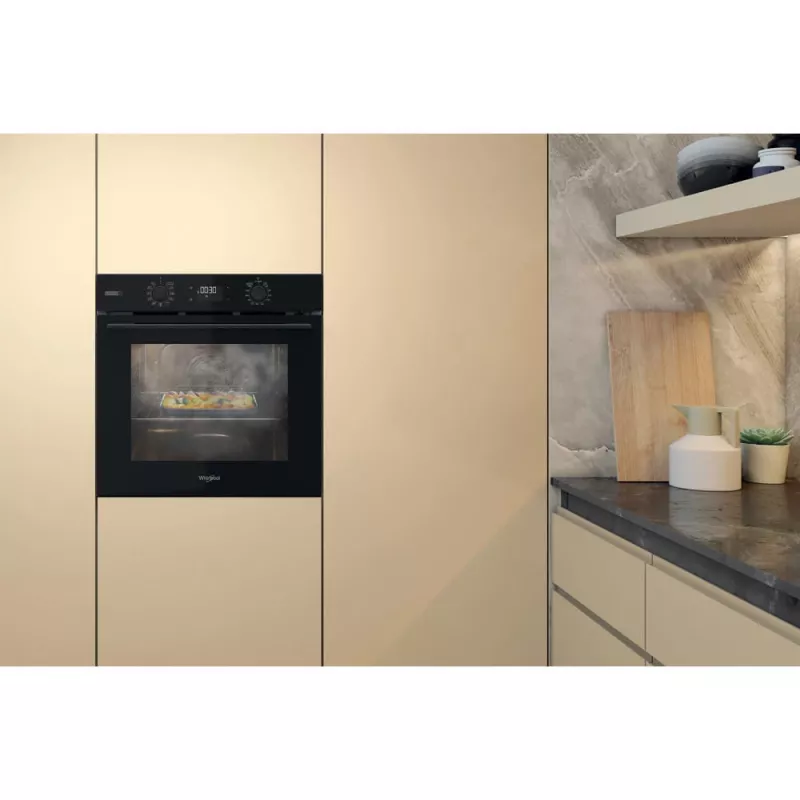 Whirlpool OMSK58RU1SB 71 L juoda orkaitė
