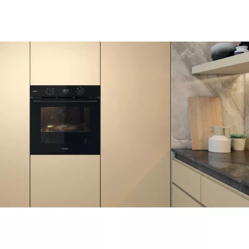 Whirlpool OMSK58RU1SB 71 L juoda orkaitė