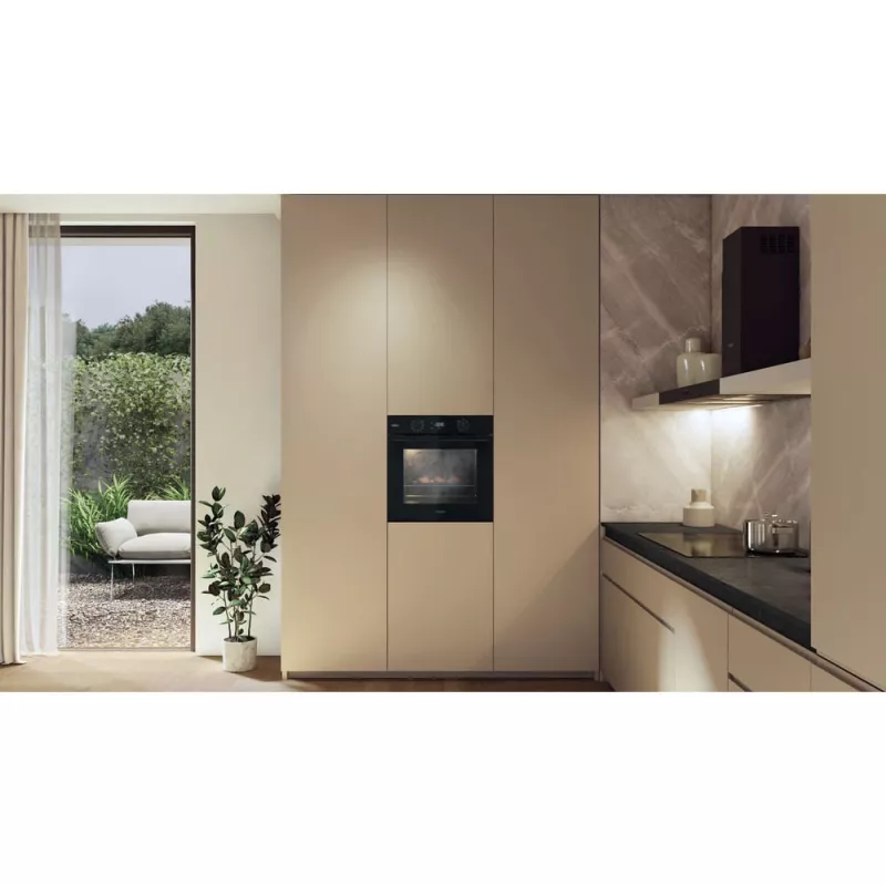 Whirlpool OMSK58RU1SB 71 L juoda orkaitė