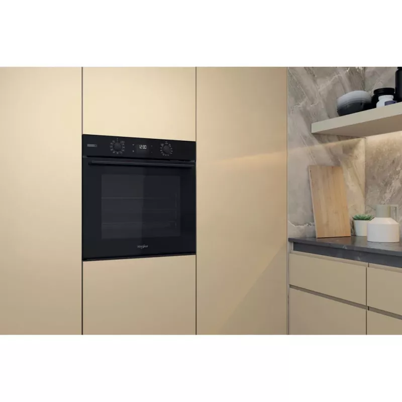 Whirlpool OMSK58RU1SB 71 L juoda orkaitė