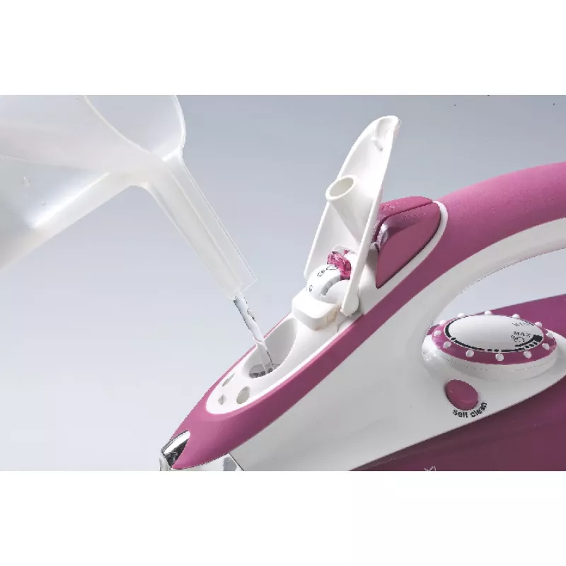 Ariete 6215 Garinis lygintuvas 2200 W - nerūdijančio plieno padas - 280 ml bakelis - Rožinis