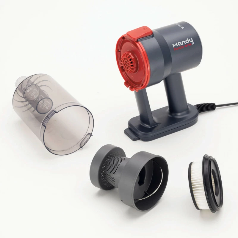 Ariete 2708 Handy Force One, elektrinis šepetys ir rankinis dulkių siurblys, 600W, 2in1, cikloninė technologija, be maišelio, talpa 0,6L, HEPA filtras