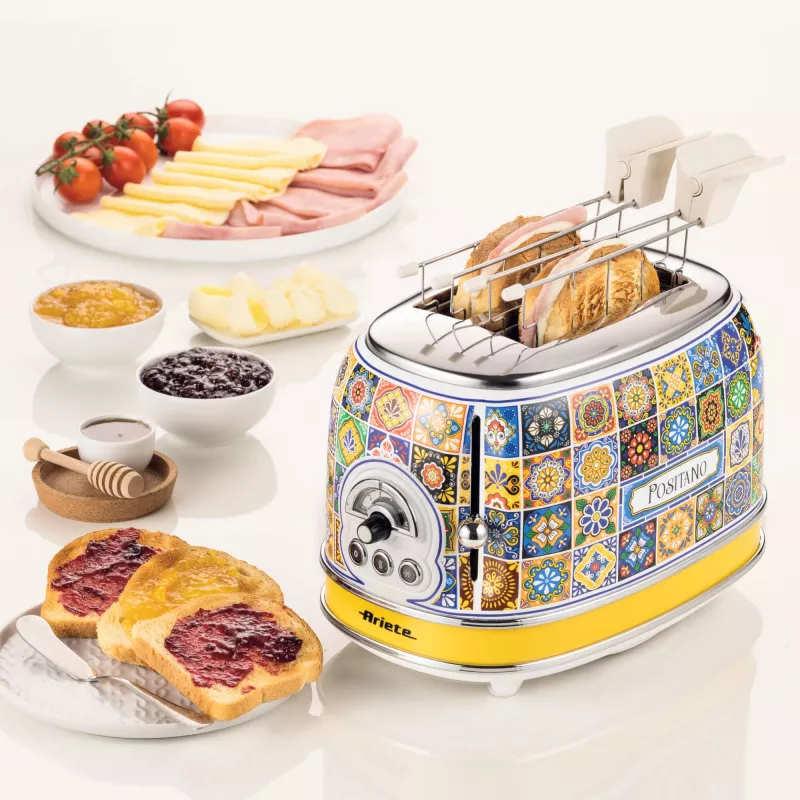 Ariete 0155/0P skrudintuvas 2 griežinėliams 810 W mėlyna, geltona