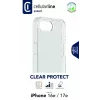 Cellularline Clear Protect – kietas dėklas iPhone 16e/17e su guminiais kraštais