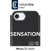 Cellularline Sensation – minkštas silikoninis dėklas iPhone 16e/17e su Microban® antibakterine technologija