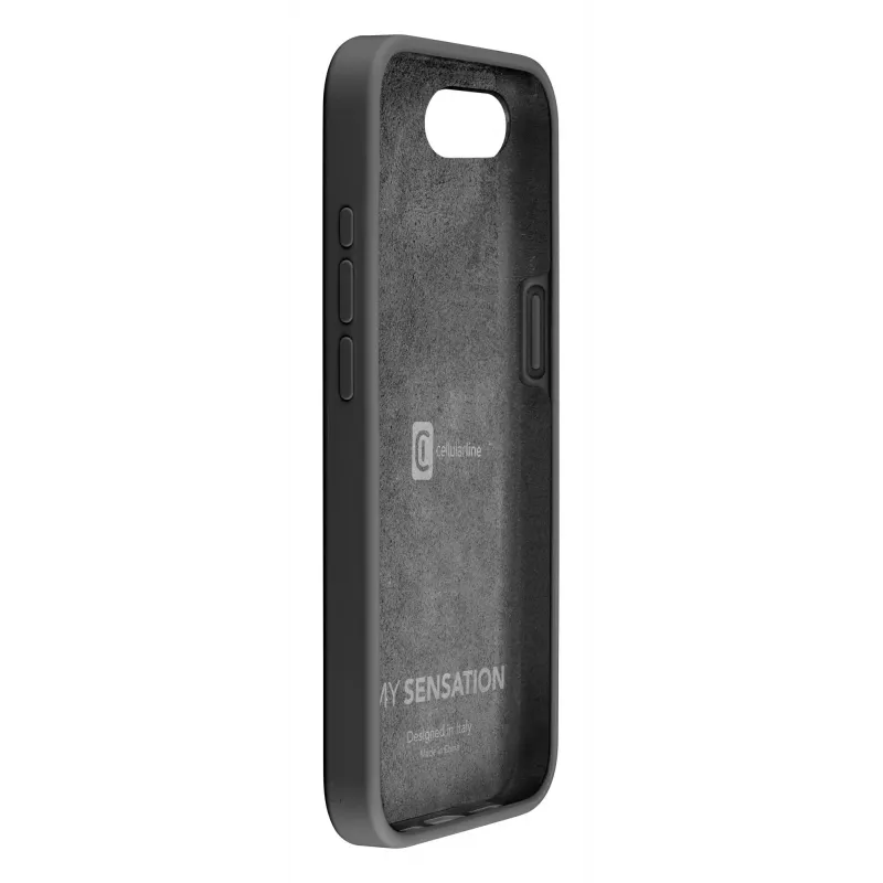 Cellularline Sensation – minkštas silikoninis dėklas iPhone 16e/17e su Microban® antibakterine technologija