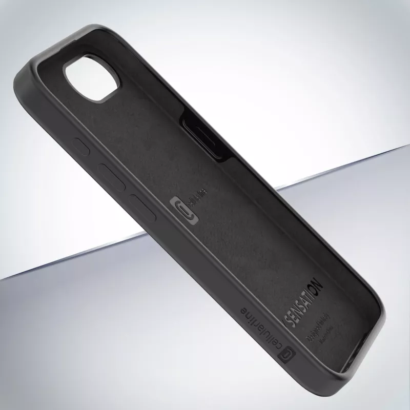 Cellularline Sensation – minkštas silikoninis dėklas iPhone 16e/17e su Microban® antibakterine technologija