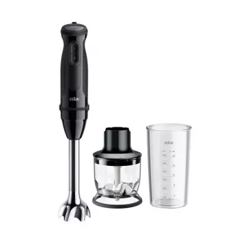 Braun MultiQuick 3 MQ30201M 0.6 L Panardinis blenderis 900 W Juodas, satino plienas