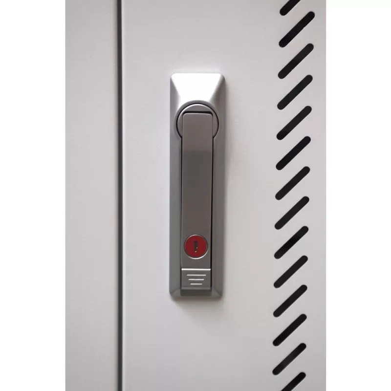 Techly I-CABINET-30DUTY nešiojama prietaisų valdymo spintelė ant ratų, balta, mėlyna