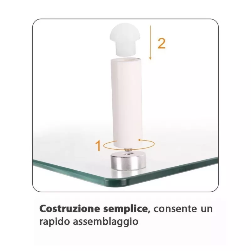 Techly Universalus stalinis monitoriaus stovas, laisvai pastatomas, 20 kg, 33 cm (13 col.), 81,3 cm (32 col.), permatomas