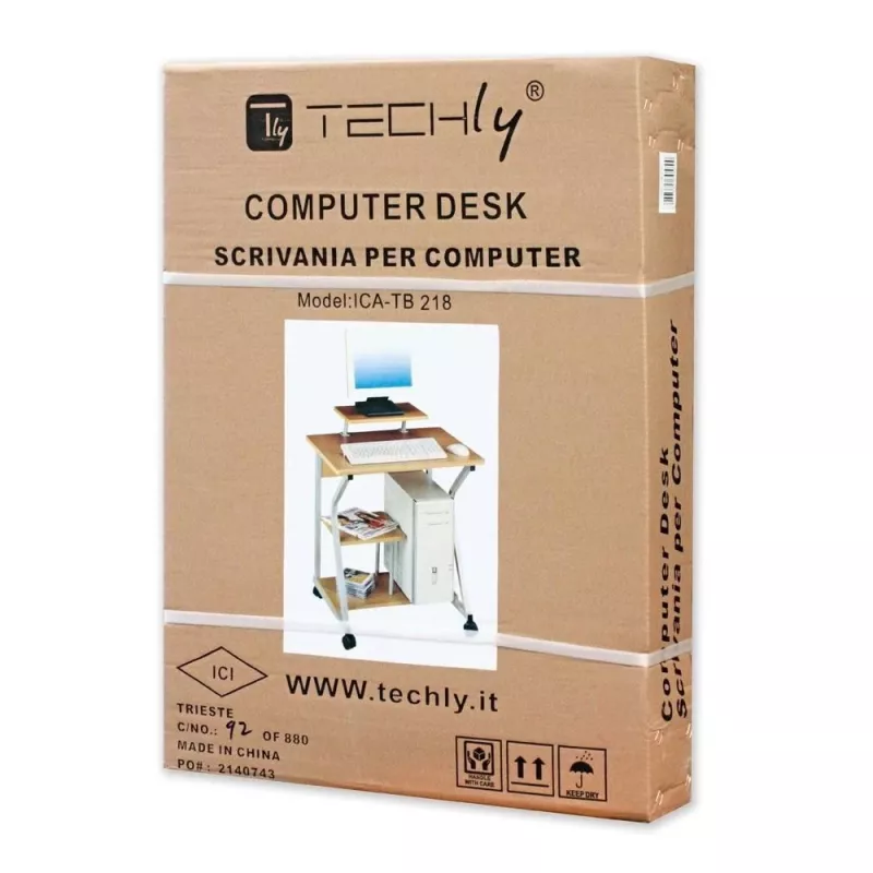 Techly kompaktiškas kompiuterinis stalas ICA-TB 218