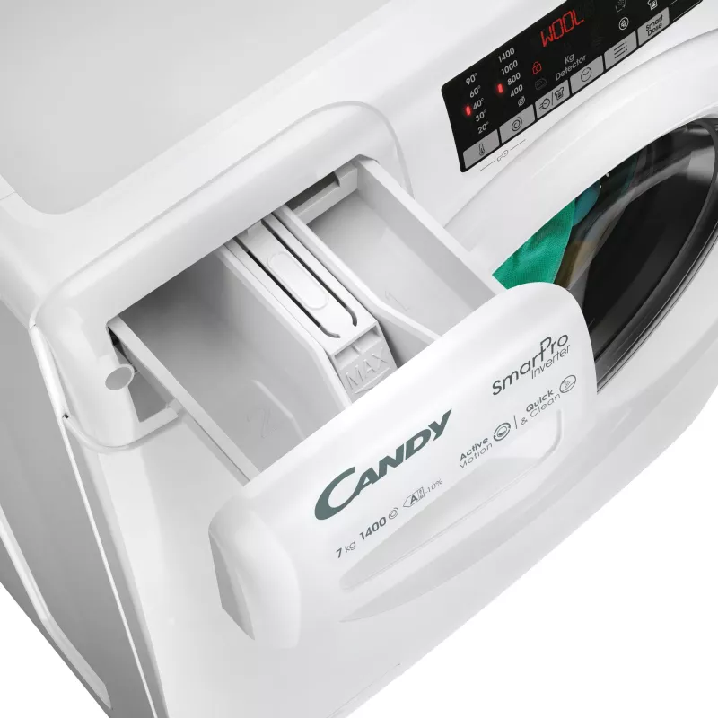 Candy Smart Pro Inverter CO 474TWM6/1-S skalbimo mašina priekinis pakrovimas 7 kg 1400 RPM balta