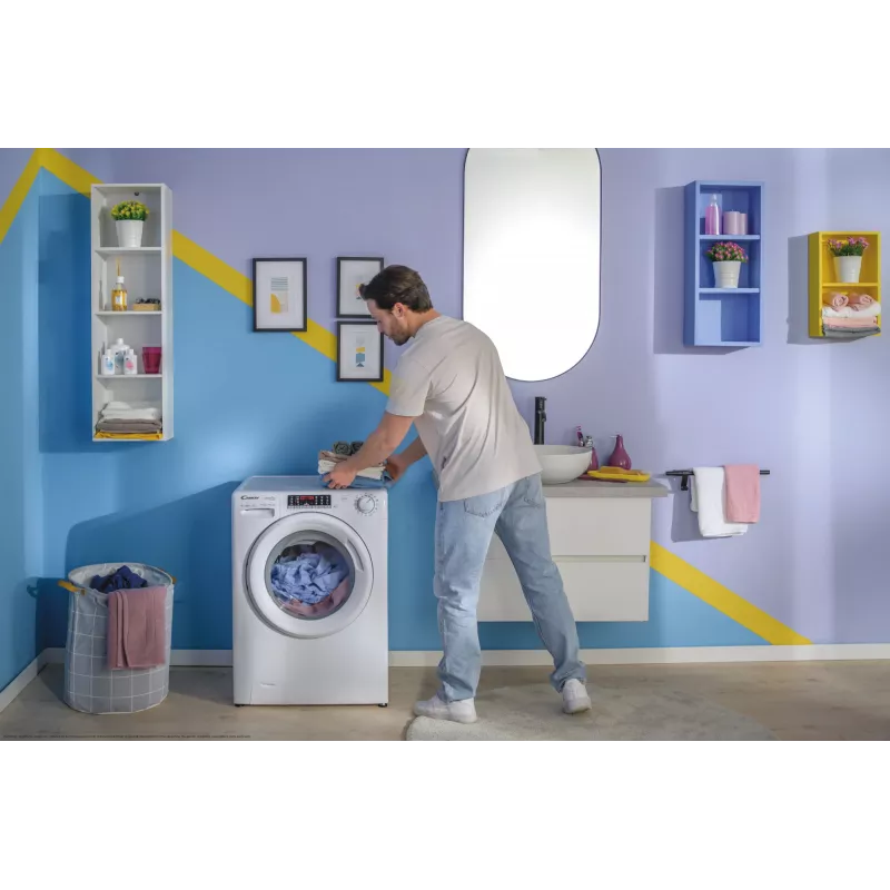 Candy Smart Pro Inverter CO 474TWM6/1-S skalbimo mašina priekinis pakrovimas 7 kg 1400 RPM balta