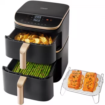 Cosori Turbo Tower Pro Smart 10,8 L 2630 W Karšto oro gruzdintuvė Juoda, Auksinė