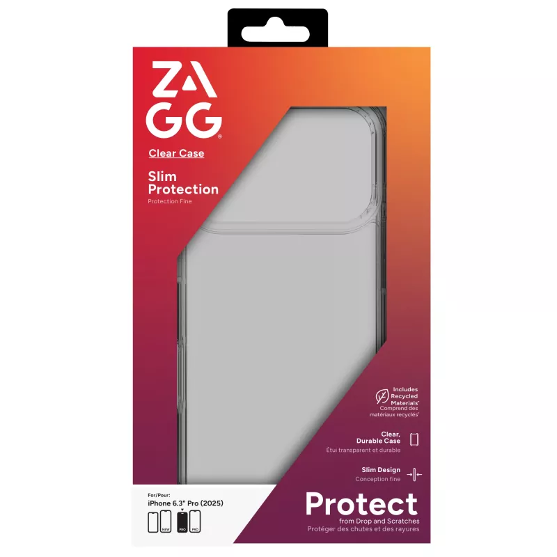 ZAGG skaidrus dėklas Apple iPhone 17 Pro, 16 cm (6.3 inch)