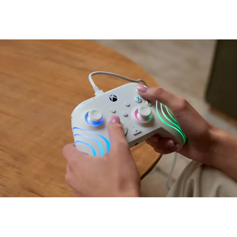 Žaidimų pultas Turtle Beach Afterglow Wave White USB, skirtas PC, Xbox Series S|X