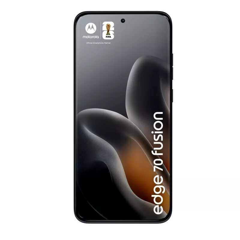 Išmanusis telefonas Motorola edge 70 fusion – 6,78 colio AMOLED, Snapdragon 7s Gen 3, 8 GB RAM, 256 GB, 5200 mAh, Dual SIM, Android 16 (Juodas)