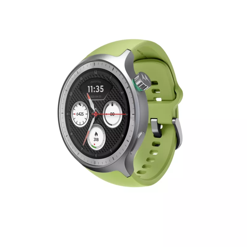 Motorola Moto Watch 47 mm sidabrinis GPS išmanusis laikrodis