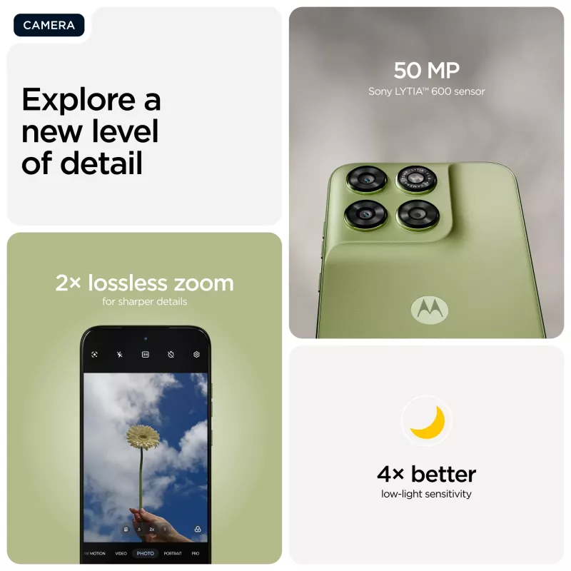 Motorola moto g67 17,3 cm (6,8 colio) hibridinis dviejų SIM „Android 16.0“ 5G USB Type-C 4 GB 256 GB 5200 mAh žalia