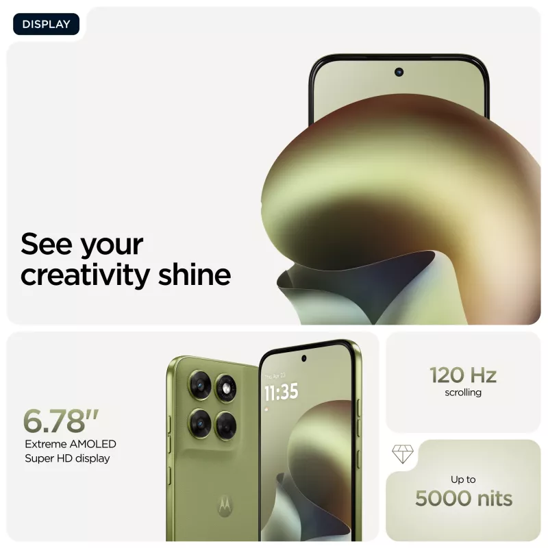 Motorola moto g67 17,3 cm (6,8 colio) hibridinis dviejų SIM „Android 16.0“ 5G USB Type-C 4 GB 256 GB 5200 mAh žalia