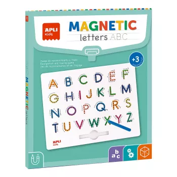 Magnetinė lenta su raidėmis agipa Magnets ABC ir mėlynu rašikliu – modelis 19263, vienetas
