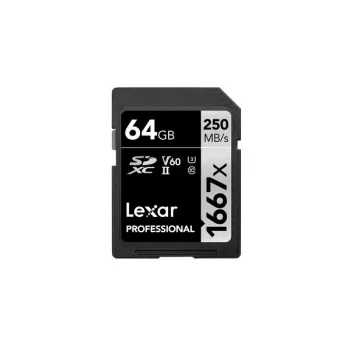 Lexar Professional 1667x SDXC UHS-II 64GB atminties kortelė LSD64GCB1667