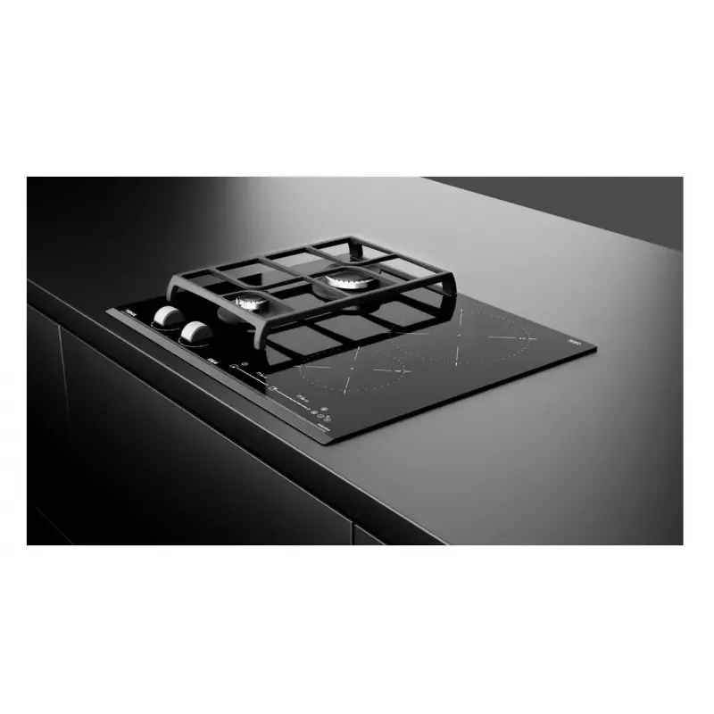 Įmontuojama kombinuota kaitlentė TEKA IND-GAZ PLATE JZC 64322 ABC BK (E4), 4 zonos, 60 cm, juoda, indukcinė + dujinė