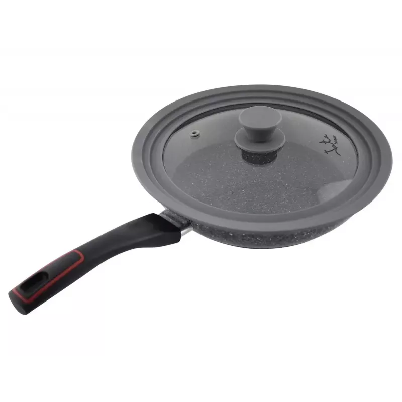 Jata T16 apvalus keptuvės dangtis, pilkai permatomas, 16-20 cm