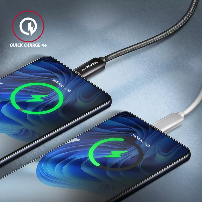 USB laidas Axagon BUCM432-CM10AB USB4 Gen 3x2 1 m USB-C juodas