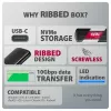 AXAGON EEM2-SC išorinis USB-C 10Gbps besraigtis metalinis M.2 NVMe SSD korpusas, vieno lizdo, pilkas