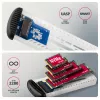 AXAGON EEM2-SC išorinis USB-C 10Gbps besraigtis metalinis M.2 NVMe SSD korpusas, vieno lizdo, pilkas