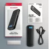 AXAGON EEM2-SC išorinis USB-C 10Gbps besraigtis metalinis M.2 NVMe SSD korpusas, vieno lizdo, pilkas
