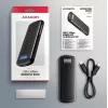 AXAGON EEM2-SC išorinis USB-C 10Gbps besraigtis metalinis M.2 NVMe SSD korpusas, vieno lizdo, pilkas