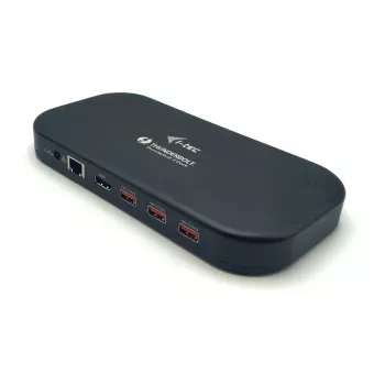 i-tec Thunderbolt 3/USB-C dviguba 4K doko stotelė + USB-C į DisplayPort laidas (1,5 m) + 60W įkrovimas