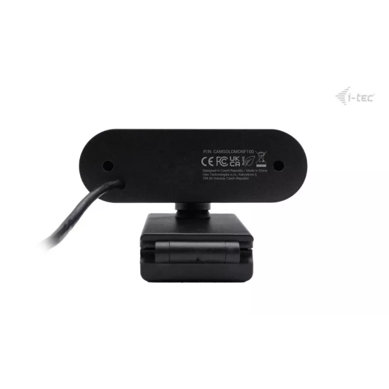 Internetinė kamera ITEC SOLOMON 100 1080p, 2 MP, Full HD 1920×1080, USB, spaustukas, juoda