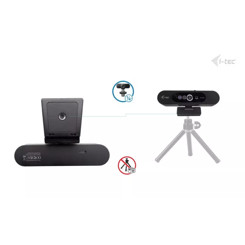 i-tec SOLOMON WH200 2K internetinė kamera su Windows Hello, 4 MP, 2560 x 1440 pikselių, 2K Ultra HD, 60 kadrų/s