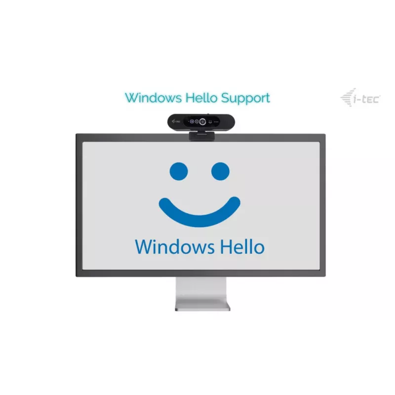 i-tec SOLOMON WH200 2K internetinė kamera su Windows Hello, 4 MP, 2560 x 1440 pikselių, 2K Ultra HD, 60 kadrų/s